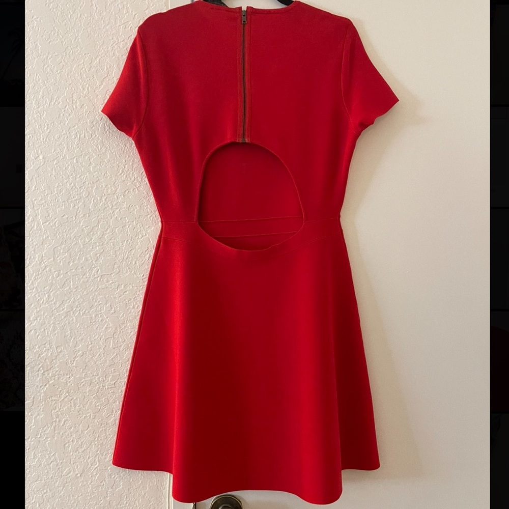 BCBG Skater Dress with Back Cut-out - Picture 5 of 7